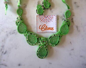 Halskette Soutache Handgefertigte Accessoires Schöner Schmuck