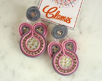 Pedices Aretes Soutache Fantasia Exklusiver Schmuck
