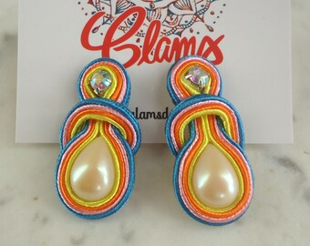 Ohrringe Ohrringe Soutache Fantasia Exklusiver eleganter Schmuck