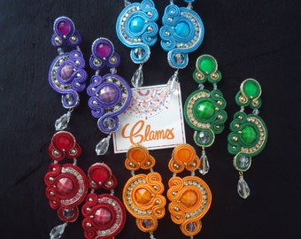 Ohrringe Ohrringe Soutache Fantasy Exklusiver Schmuck