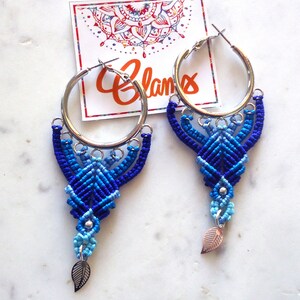 Earrings or Earrings Micro Macrame Handmade Exclusive Jewelry