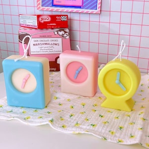 Alarm Clock Candle | Pastel Danish Decor | Home Decor | Retro Home Decor | Cool Candles | Decorative Candles | Scented Candle |