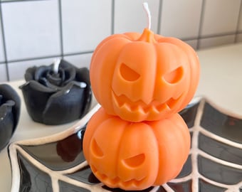 Halloween Pumpkin Candle Set, pumpkin Candle, Spooky Candle, Pumpkin Candle, Halloween Decor, Halloween Gift, pumpkin decor
