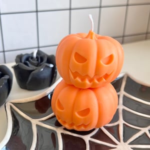 Halloween Pumpkin Candle Set, pumpkin Candle, Spooky Candle, Pumpkin Candle, Halloween Decor, Halloween Gift, pumpkin decor