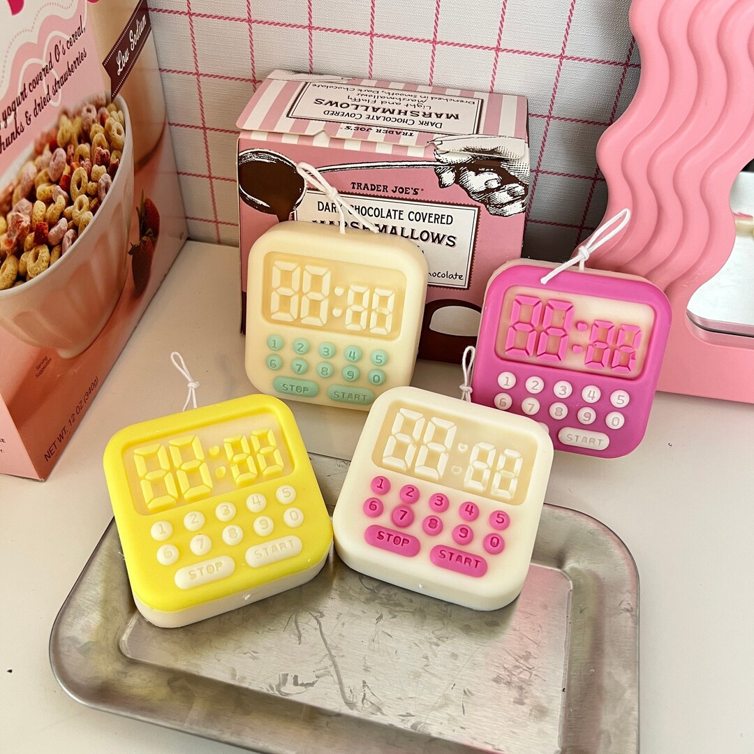 Scented Timer Candle, Timer Candle, Retro Home Decor, Decorative Candle