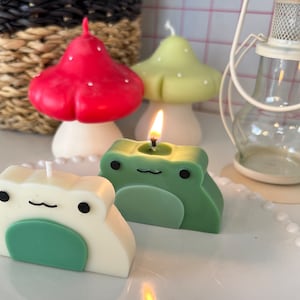 Frog candle, stocking stuffers, downtown decor, frog decor, aesthetic candle, frog girl, indie kids, frog gifts, desk decor, frog and toad image 7