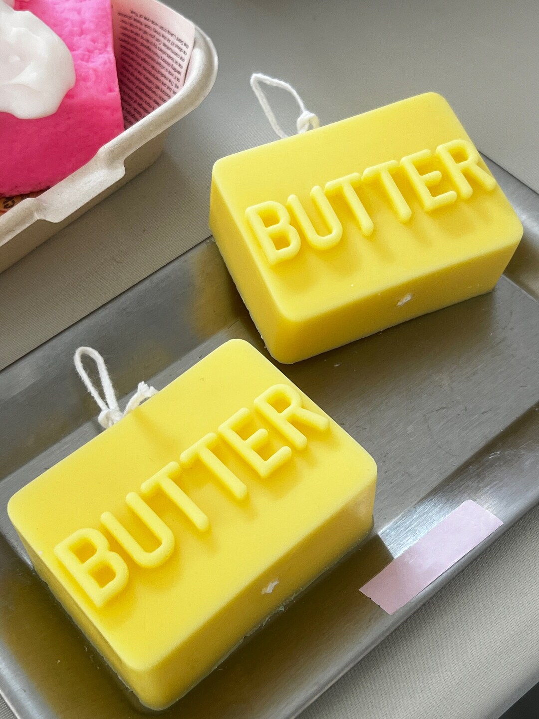 Butter Candle, Butter Decor, Pastel Danish Home Decor, House Warming Gift, Decorative Candle