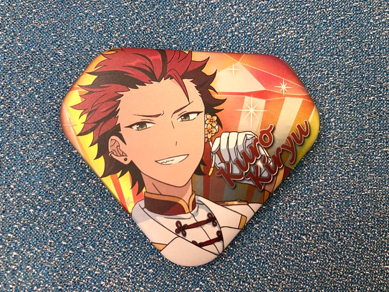 Ensemble Stars Kuro Kiryu Akatsuki shiny/glossy/paper/matte layer Japanese style pin badge button image 4