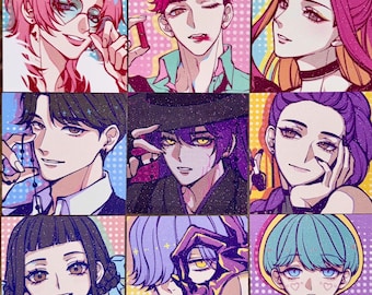 Hikari-K-pop Dämonenjägerin 4-Zoll-Kira Kira Glitzer-Kunstdruck Postkarte Romantik Abby jinu Baby Mystery Saja Jungen Rumi Zoe Mira jagdrix