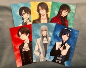 Hikari-Touken Ranbu Shinsengumi swords gothic lolita postcard set Kiyomitsu Yasusada Kanesada Kunihiro Nagasone Kotetsu Kousetsu Samonji