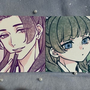 Hikari【Pre-Order】Kusuriya no Hitorigoto 3x3 The Apothecary Diaries Maomao Jinshi portrait kira Kira sparkle art print postcard set