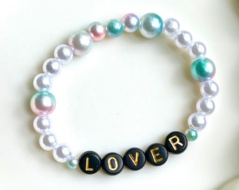 Unique Black & Gold Lover Taylor Eras Tour Friendship Bracelet - USA Handmade - TTPD Friendship Bracelet