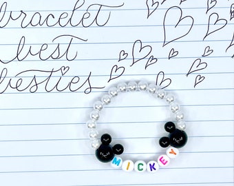 MICKEY Mickey Ears Disney inspiriertes Armband - USA handgemacht - Süße Freundschaftsarmbänder - Süßes Kinder Geschenk - Disney Trip Essentials