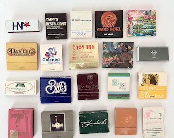 Vintage Matchbook Collection: Travel Souvenirs, Hotel and Restaurant Ephemera, Mementos, Tobacciana