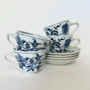 Tea Cups Saucers Blue And White Porcelain Blue Danube Japan Blue Onion Tea Cup Sets Chinoiserie Breakfast Afternoon Tea Classic China