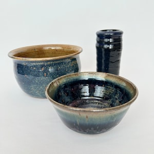 Pottery Objects Bowls Handmade Pottery Art Handthrown Ceramic Decorative Dishes Planter Catchall Pottery Collection Earthenware Bowls Rustic