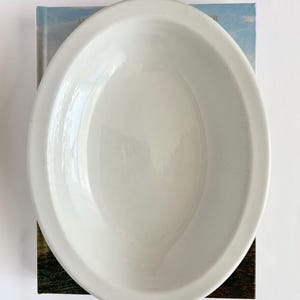 Bowl Serving Bowl Ironstone Bowl Oval Off White Heavy Earthenware Bowl Rimmed Vintage Serving Piece Shenango Ironstone Decorative Cream Bowl