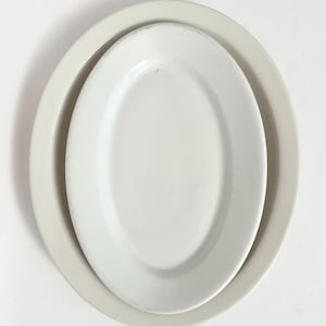 Ironstone Platters Off White Dishes Serveware Farmhouse Decor Serving Dishes Large Oval Serving Plates Decorative Dishware Shabby Platters