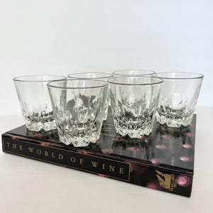 Crystal Lowball Old Fashioned Glasses Vintage Art Deco Style Short Cocktail Glasses Rocks Whiskey Glass Cut Crystal Barware Clear Drinkware