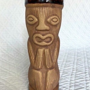 Tiki Mug Collectible Tiki Cup Ceramic Tiki Glass Tropical Decor Tiki Vase Vintage Tiki Collector Polynesian Hawaii Island Barware Drinkware