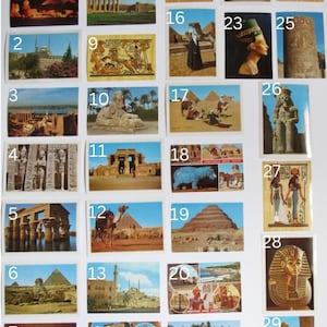 Ägyptische Postkarten - Mix & Match - Wählen Sie Ihre Favoriten aus dem alten Ägypten und Sehenswürdigkeiten.