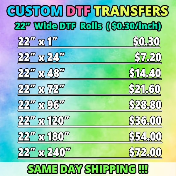 DTF Transfer, Custom DTF Print, Custom Gang Sheet, DTF Print Shirt, Custom Heat Transfer, Bulk Dtf Transfer, Wholesale Dtf Print, No Weeding
