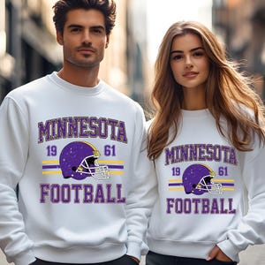 Minnesota Retro Style Iron On Transfer, Ready to Press Vintage Style Minnesota Football Decals, Fan Gift, DIY, Heat Press DTF Film image 3