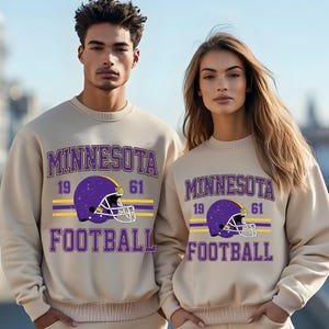 Minnesota Retro Style Iron On Transfer, Ready to Press Vintage Style Minnesota Football Decals, Fan Gift, DIY, Heat Press DTF Film image 4