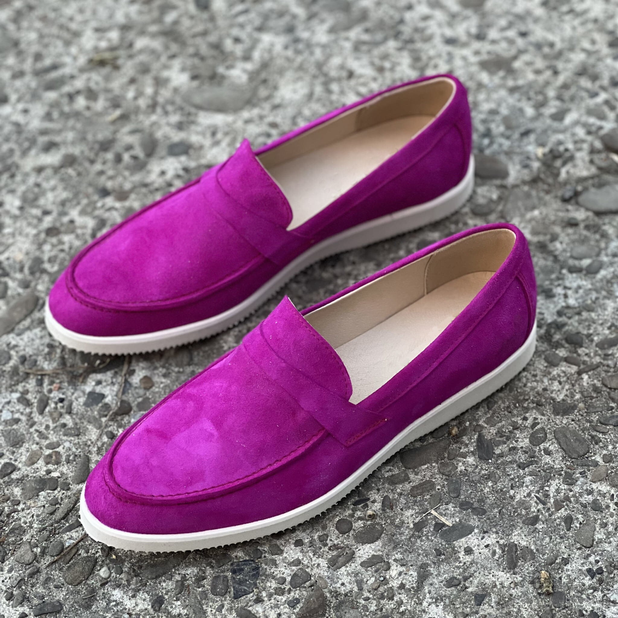 Diana Gold Women's Loafers Real Leather Loafers Made Etsy