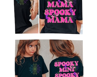Retro Neon Halloween Passende Mama Mini Png, Retro Mama Mini Png, Spooky Mama Png, Spooky Mini Png, Spooky Halloween Mama Png, Spooky Season