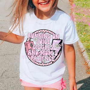 Running On Juice Kids Png, Kid Funny Shirt Png, Girl Png Sublimation Design, Funny Toddler Png, Mom Life Png, Motherhood Png, Snarky Kid Png