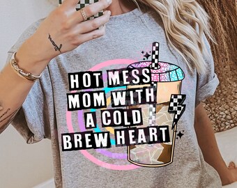 Retro Mom Life Png Design, Iced Coffee Png, Good Mom Png, Trendy Mom Life Png, Mama Png, Retro Mom Life Png, Mama Shirt Png, Mothers Day Png