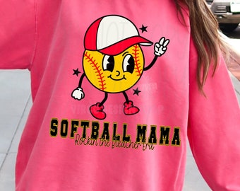 Softball Mama Png, Softball Mom Era Png, Retro Sports Mom Png, Softball Mom Varsity Shirt Png, Bleacher Mama Life Png, Trendy Sports Mom Png