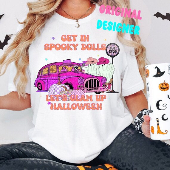 Get In Spooky Dolls Halloween Png, Spooky Season Png, Cowgirl Halloween Ghost Png, Retro Fall Halloween Png, Fall Pumpkins Png, Skeleton Png