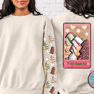 Retro Christmas The Snacks Tarot Card Png, Retro Christmas Png, Christmas Tree Cake Png, Funny Christmas Png, Christmas Sublimation Bundle