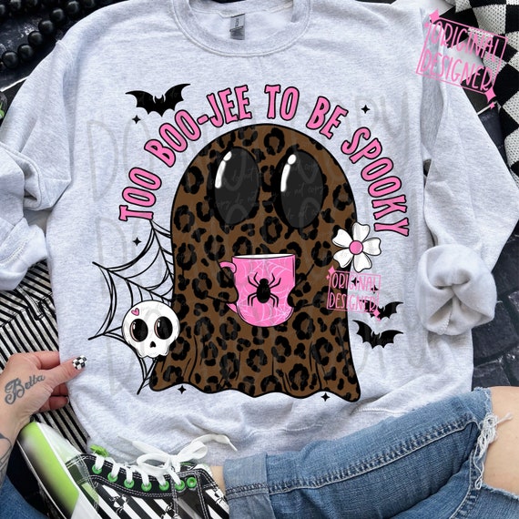 Retro Halloween Leopard Ghost Png, Retro Halloween Png, Boojee Ghost Png, Spooky Halloween Png, Spooky Season Png, Halloween Ghost Png, Mama