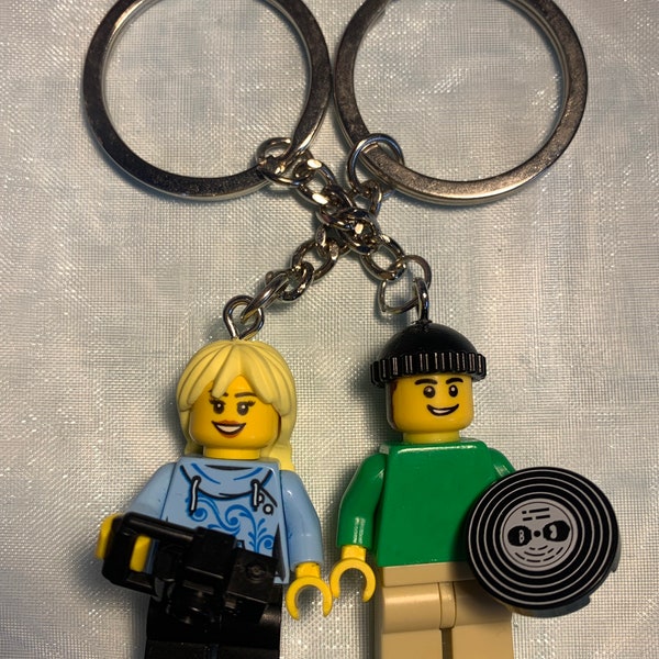 Custom Legos Minifigure Keychain Etsy