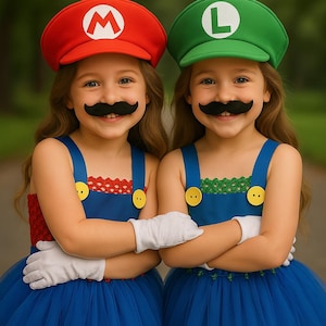 Conjunto de tutú de Mario Luigi: disfraz de Halloween para niña