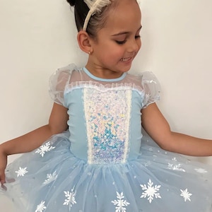 Elsa Princesa da Neve Princesa Tutu de Aniversário