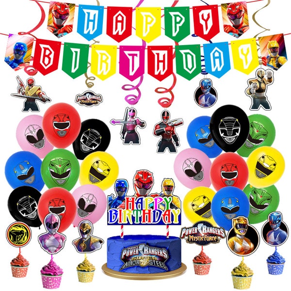 Power Rangers Banner - Etsy