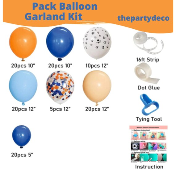 20PCS Male Dogs Birthday Party Supplies Pet Latex Balloon Birthday