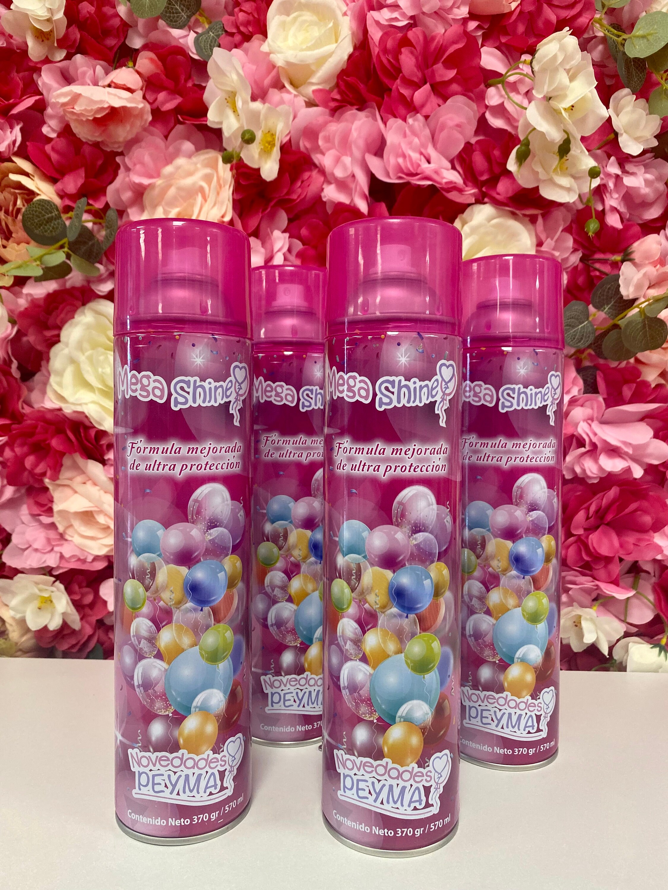 Balloon Shine Brightener Spray Shiner 450m Birthday Wedding