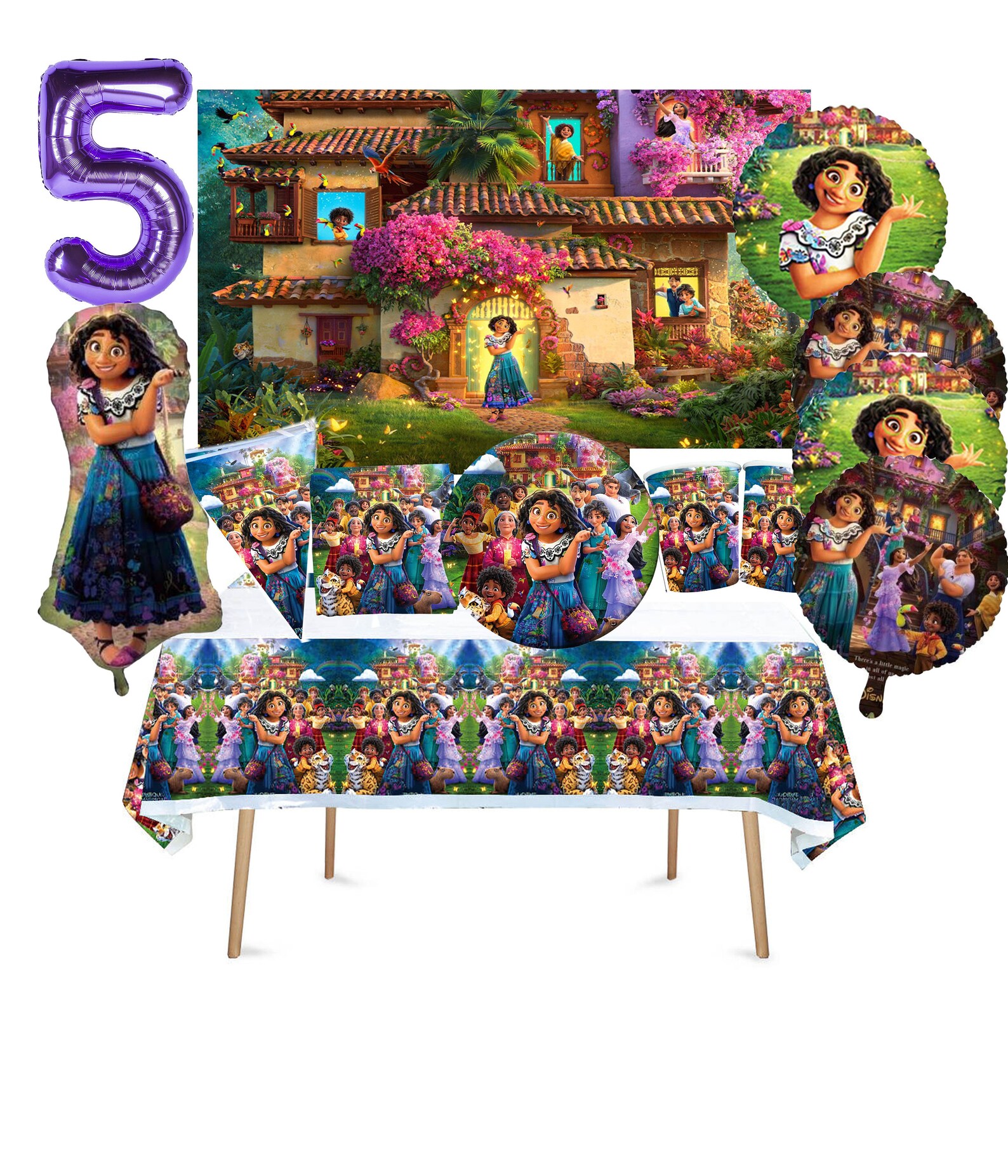 Encanto Party Supplies Decoration Plates Cups Backdrops Etsy