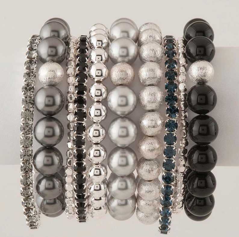 Swarovski Crystal Stretch Braceletsgifts for Her Mothers Day Etsy