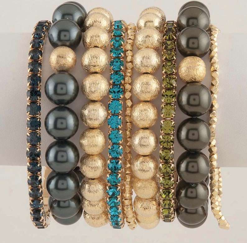 Swarovski Crystal Stretch Braceletsgifts for Her Mothers Day Etsy