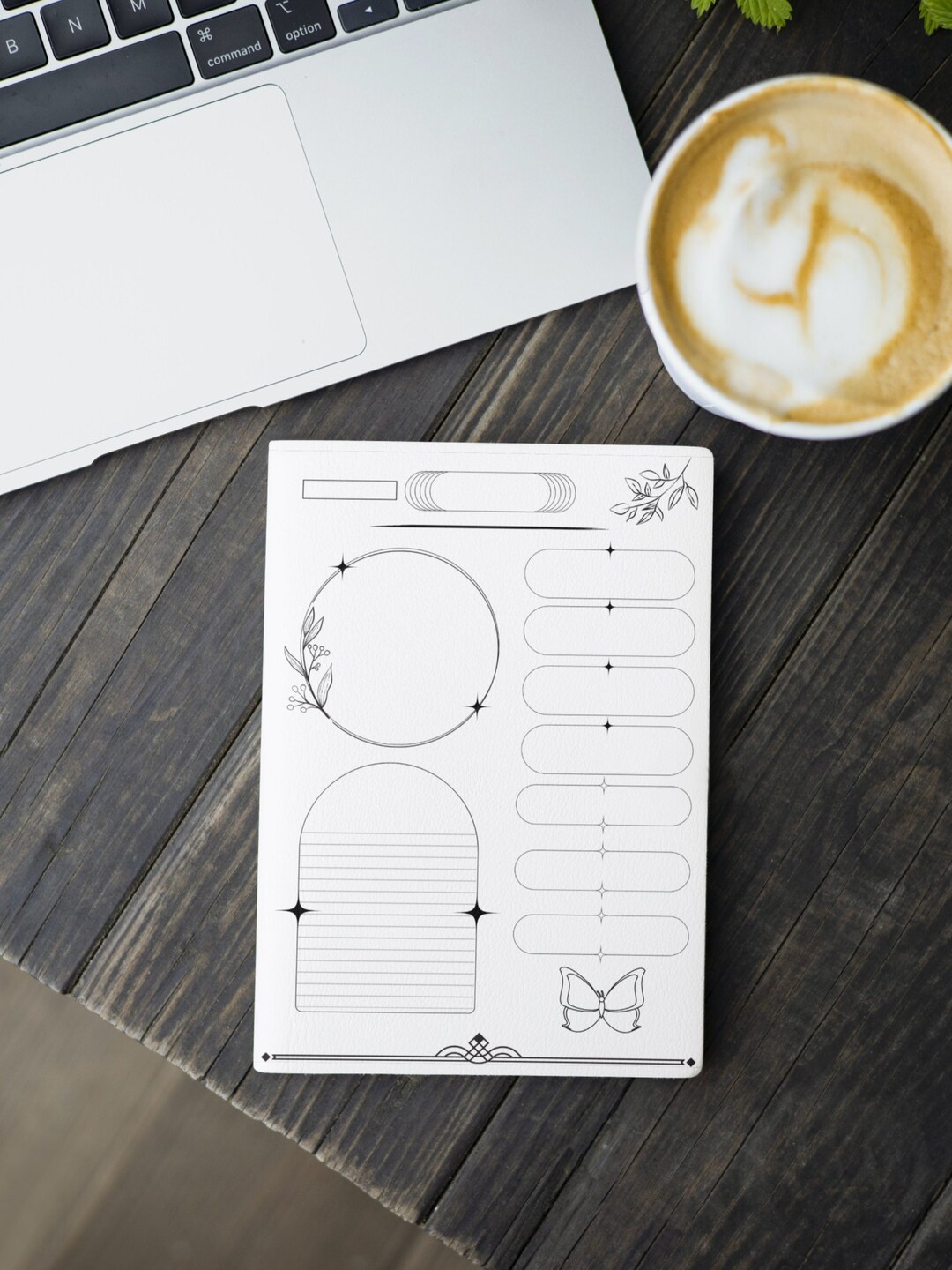 Printable Notebook Page Single Page Download Elegant, Playful ...