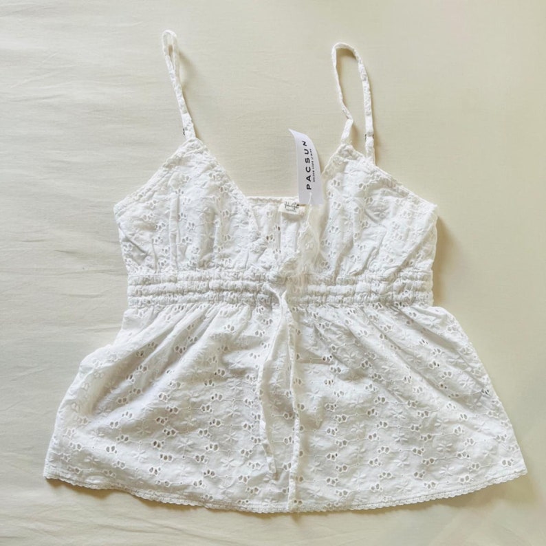 BNWT Brandy Melville/john Galt Lace Floral Eyelet Edith Tank Etsy