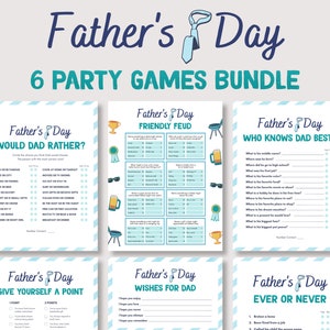 Fathers Day Game Bundle, Printable Fathers Day Game for Family, Fathers Day Party Games, Fathers Day Kid Activities, Fathers Day Family Game