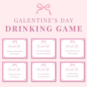 Galentines Day Drinking Game, Valentines Day Drink If Game, Adult Valentines Day Game, Galentines Day Game, Valentines Day Game for Adults