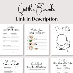 Baby Name Race, Gender Reveal Game, Baby Shower Games, Minimalist Baby Game, Gender Reveal Party Activity, Baby Shower Favor, Printable Game image 5